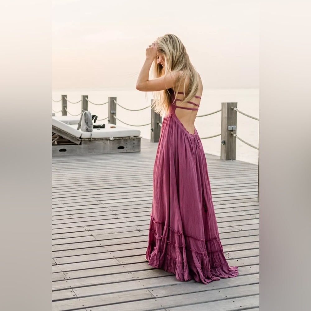 Elegant Purple Maxi Dress